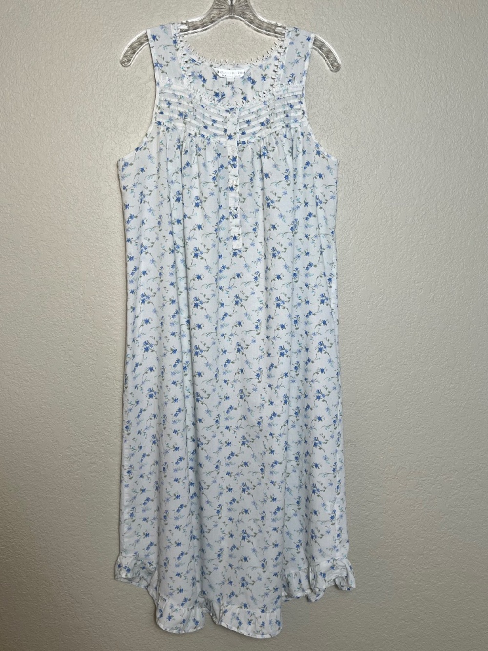 *FIRM PRICE* Alexander Del Rossa Floral Lace & Ruffle Nightgown Nightdress